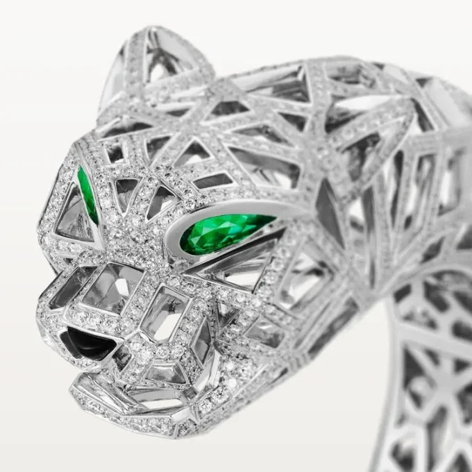 Βραχιόλι Panthere De Cartier, με πλακέ διαμάντια Βραχιόλι Panthere De Cartier, με πλακέ διαμάντια