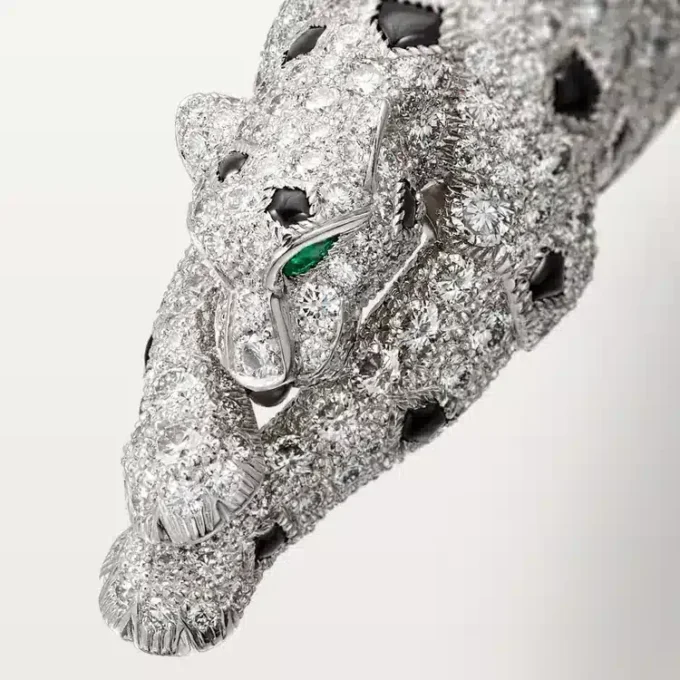 Βραχιόλι Panthere De Cartier, με πλακέ διαμάντια Βραχιόλι Panthere De Cartier, με πλακέ διαμάντια
