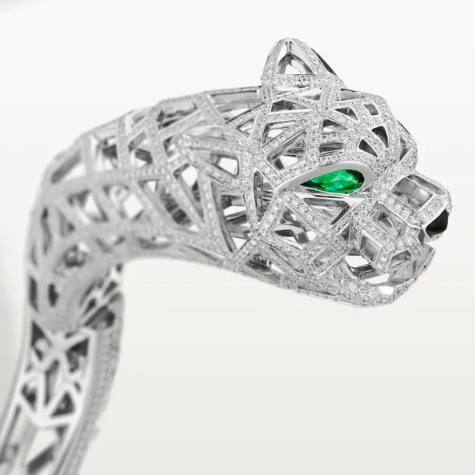 Βραχιόλι Panthere De Cartier, με πλακέ διαμάντια Βραχιόλι Panthere De Cartier, με πλακέ διαμάντια