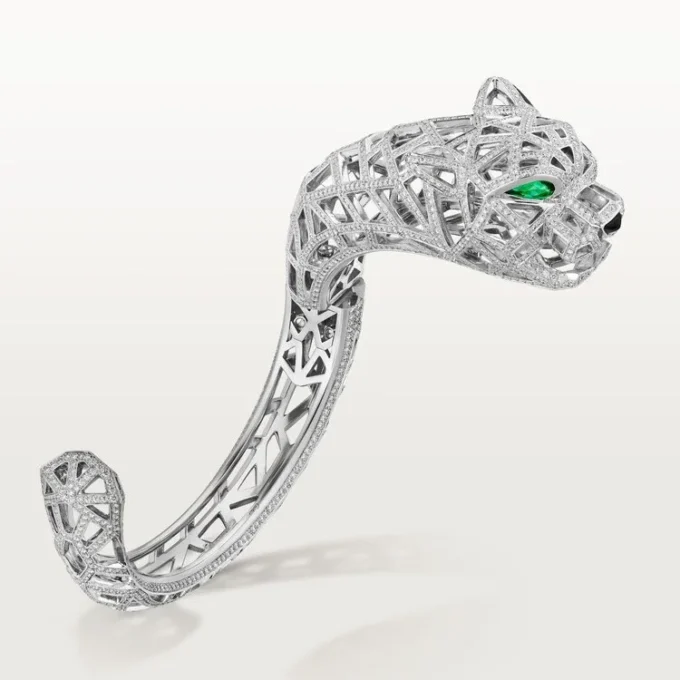 Βραχιόλι Panthere De Cartier, με πλακέ διαμάντια Βραχιόλι Panthere De Cartier, με πλακέ διαμάντια