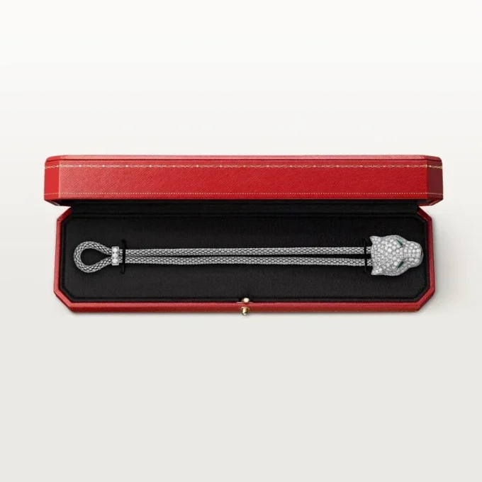 Βραχιόλι Panthere De Cartier, με πλακέ διαμάντια Βραχιόλι Panthere De Cartier, με πλακέ διαμάντια