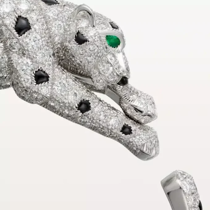 Βραχιόλι Panthere De Cartier, με πλακέ διαμάντια Βραχιόλι Panthere De Cartier, με πλακέ διαμάντια
