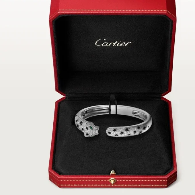Βραχιόλι Panthere De Cartier, μεσαίο μοντέλο, ημι-στολισμένο Βραχιόλι Panthere De Cartier, μεσαίο μοντέλο, ημι-στολισμένο