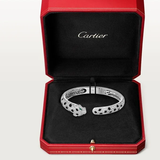 Βραχιόλι Panthere De Cartier, μεσαίο μοντέλο, με πάβ