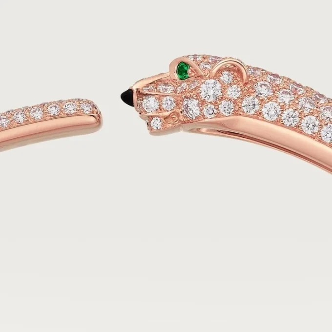 Βραχιόλι Panthere De Cartier, Μικρό Μοντέλο, με Πλακέ