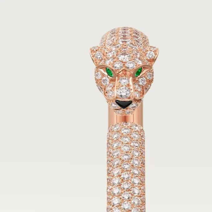 Βραχιόλι Panthere De Cartier, Μικρό Μοντέλο, με Πλακέ