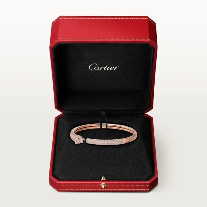 Βραχιόλι Panthere De Cartier, Μικρό Μοντέλο, με Πλακέ