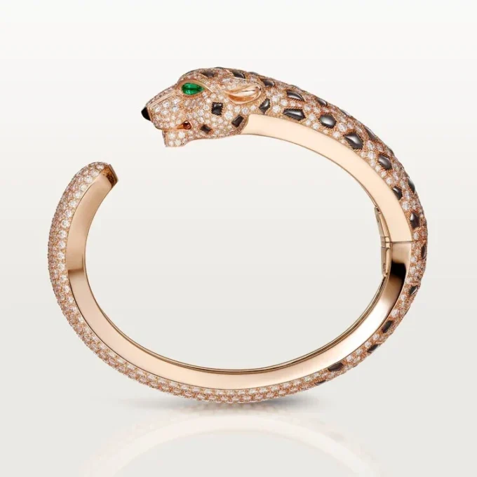 Βραχιόλι Panthere De Cartier, οψιδιανός, με πάβ Βραχιόλι Panthere De Cartier, οψιδιανός, με πάβ