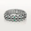 Βραχιόλι Panthere De Cartier, σμαράγδι, με πάβ Βραχιόλι Panthere De Cartier, σμαράγδι, με πάβ